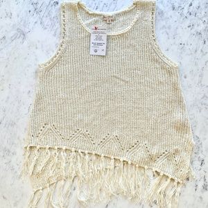 Women's Fringe Sweater Tank